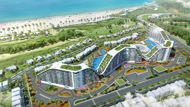 Từ The Coastal Villa có thể bao quát toàn cảnh đại dương mênh mông