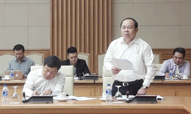 Chủ tịch Liên minh HTX Việt Nam Nguyễn Ngọc Bảo phát biểu tại cuộc họp