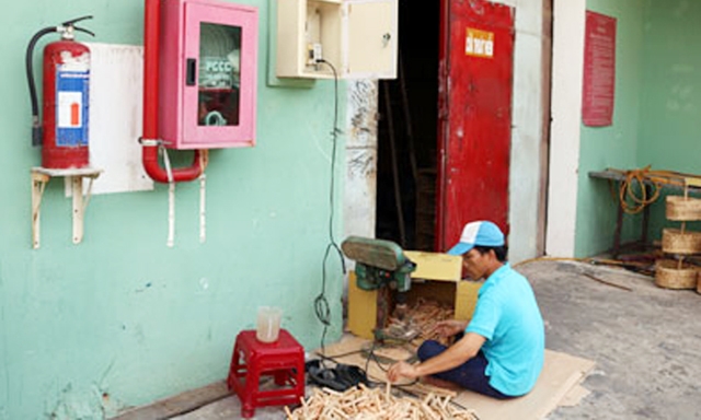 Các phân xưởng sản xuất của HTX đều được lắp thiết bị PCCC