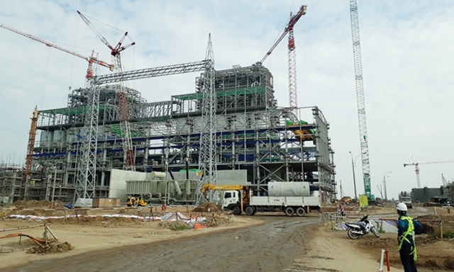 Công trường xây dựng Nhà máy Nhiệt điện Sông Hậu 1