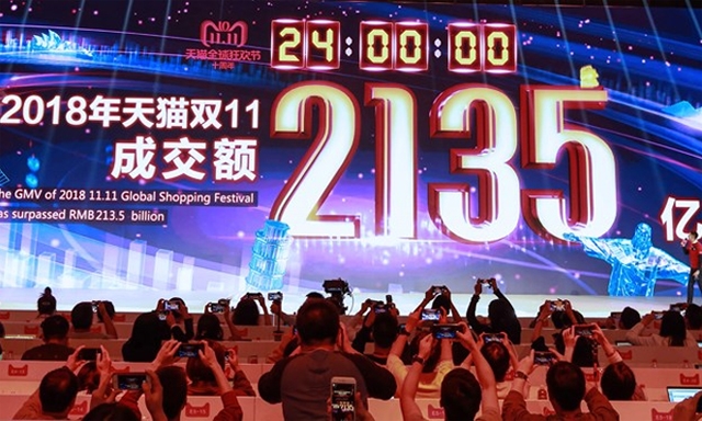 Alibaba thu về 213,5 tỷ NDT chỉ trong vòng 24 giờ của ngày Lễ Độc thân 2018