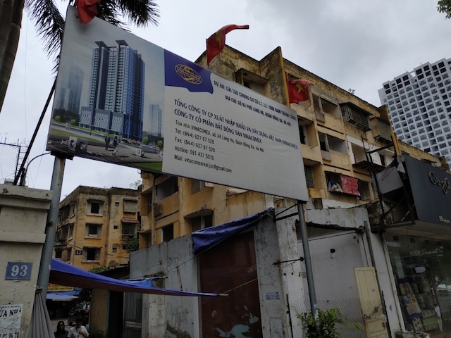 Hộ dân cuối cùng sẽ phải rời đi để cải tạo, xây dựng lại chung cư cũ 93 Láng Hạ. Ảnh: Internet