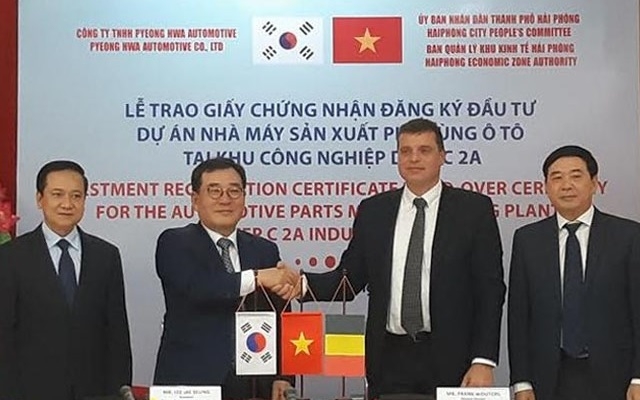 Trao giấy phép dự án sản xuất phụ tùng ô tô tại Hải Phòng (Ảnh Internet)
