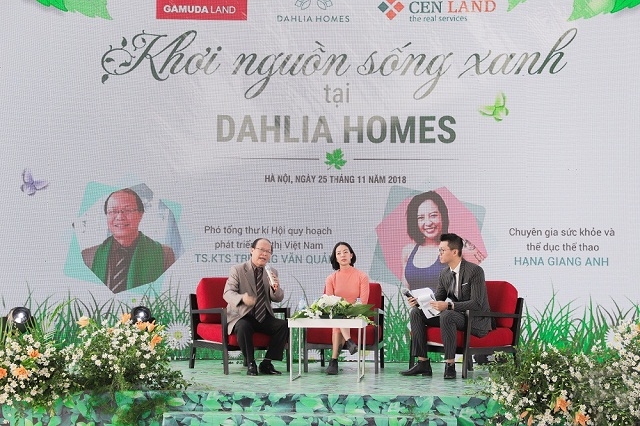 TS. KTS Trương Văn Quảng – Phó tổng thư ký Hội quy hoạch phát triển đô thị Việt Nam chia sẻ trong chương trình “Khơi nguồn sống xanh tại Dahlia Homes”.