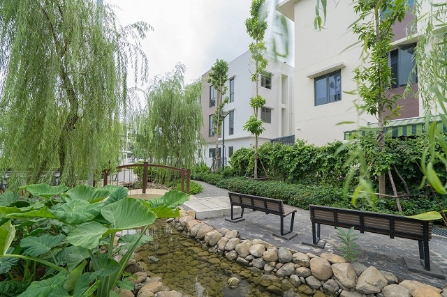 Dự án có nhiều khoảng xanh mang đến không gian thư thái cho khách hàng