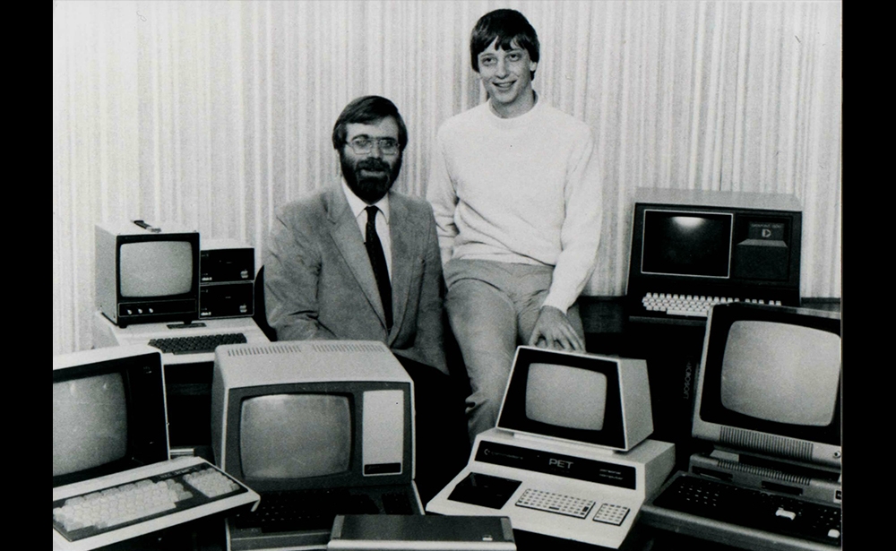 1975. Bill Gates và Paul Allen đã lập công ty phần mềm Microsoft. Ảnh: Sipa