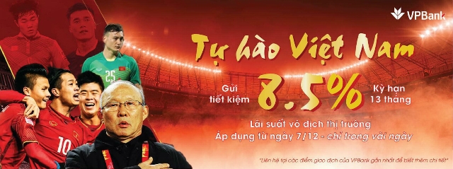 VPBank tung ra chương trình ưu đãi lan tỏa tình yêu với đội tuyển bóng đá Việt Nam.