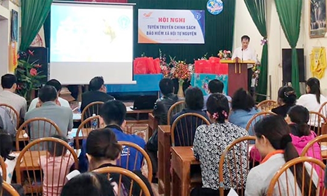 Một hội nghị tuyên truyền về BHXH tự nguyện ở Sơn La