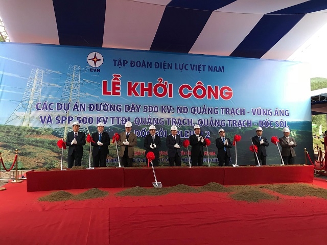 Lễ khởi công xây dựng các dự án đường dây 500kV và sân phân phối 500kV Trung tâm Điện lực Quảng Trạch