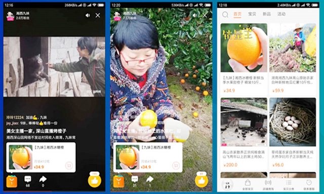 Nông dân Trung Quốc làm giàu bằng livestream