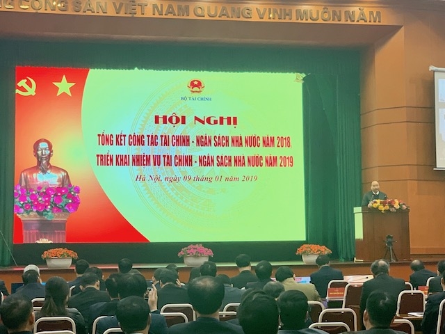 Thủ tướng Nguyễn Xuân Phúc phát biểu tại Hội nghị triển khai công tác năm 2019 của ngành tài chính