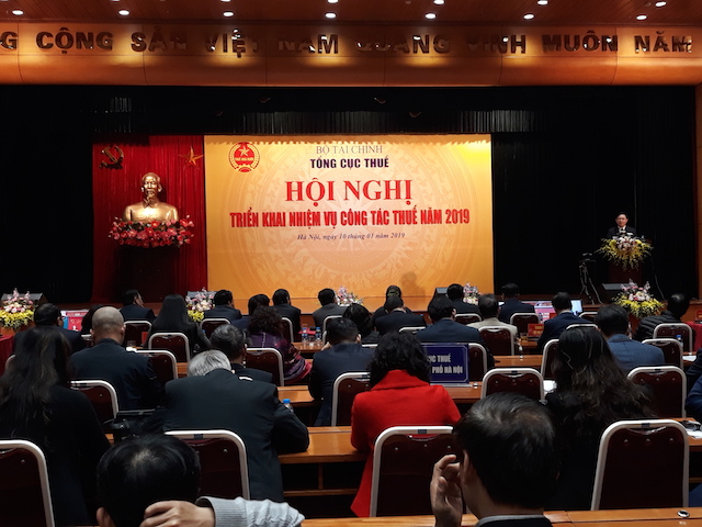 Phó Thủ tướng Vương Đình Huệ phát biểu tại Hội nghị Triển khai nhiệm vụ công tác thuế năm 2019