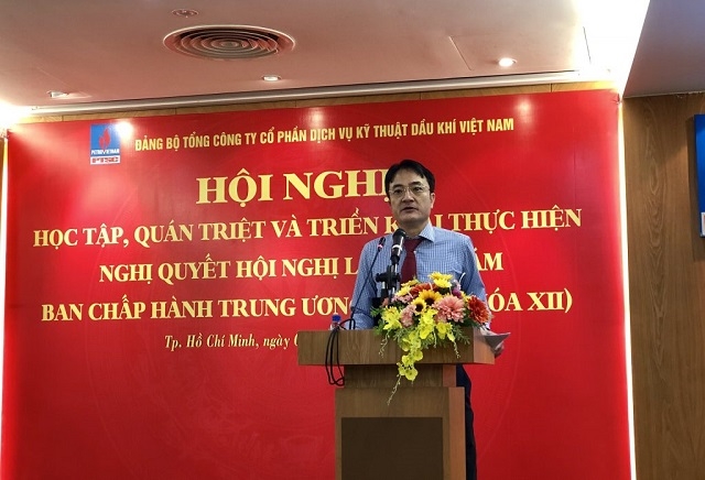 Ông Phan Thanh Tùng, Bí thư Đảng ủy, Chủ tịch HĐQT PTSC triển khai kế hoạch Học tập và làm theo gương Bác