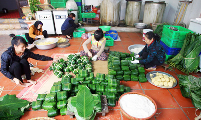 Nhờ bánh chưng, HTX “ăn nên làm ra”