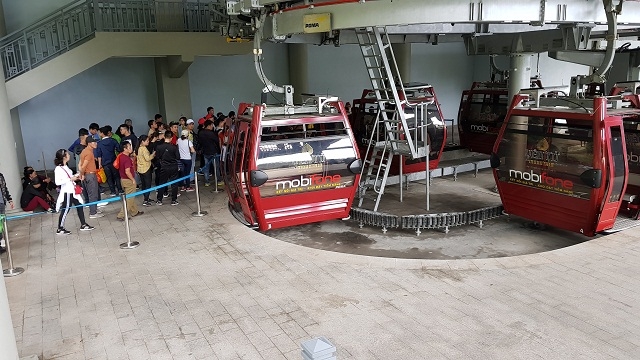 Do phân luồng hợp lý, khoa học, không còn cảnh tắc đường , cáp treo năm nay thông thoáng hơn mọi năm
