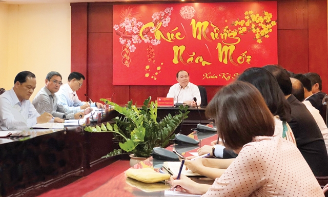 Khẩn trương triển khai nhiệm vụ ngay sau kỳ nghỉ Tết Kỷ Hợi