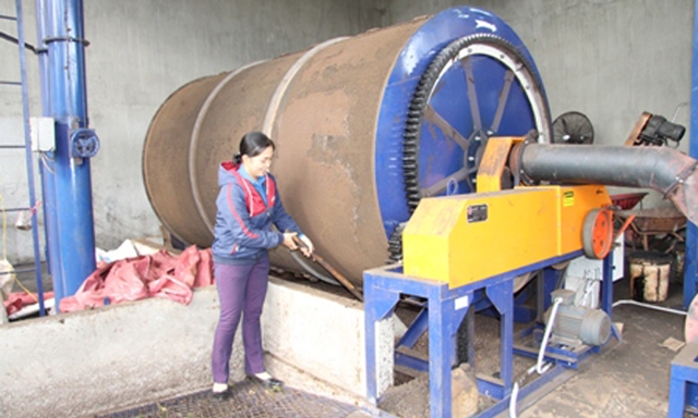 Hệ thống sấy cà phê thân thiện với môi trường của HTX