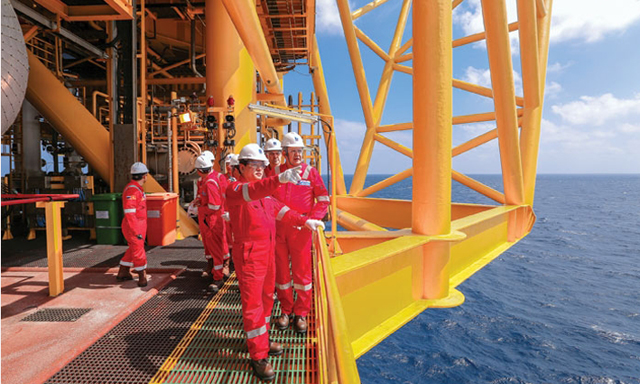 Một góc Cụm giàn PQP-HT Dự án Biển Đông 01