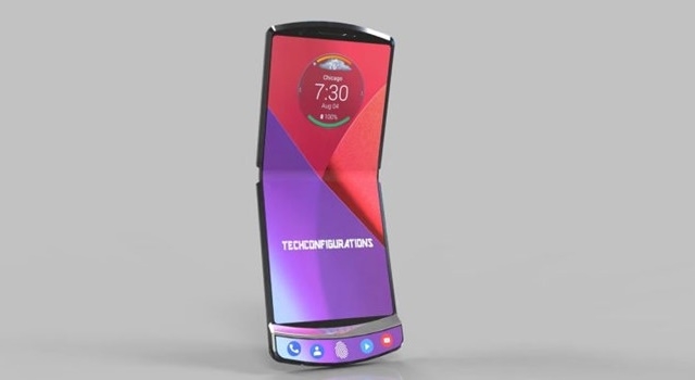 Chiếc điện thoại màn hình gập của Motorola sẽ có thiết kế giống chiếc V3 trước đây và bán ngay từ mùa hè năm nay (Ảnh Internet)