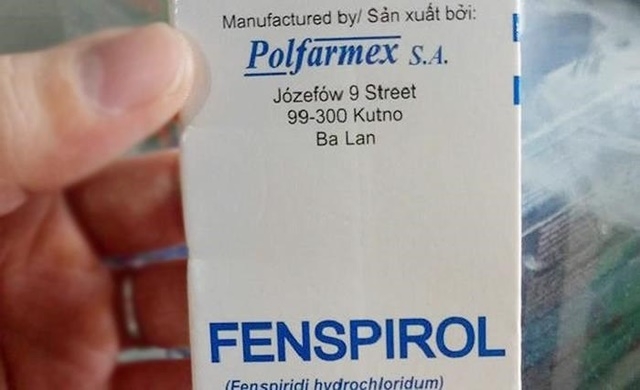 Tạm dừng lưu hành và thu hồi tất cả các lô thuốc Fenspirol (Ảnh Internet)