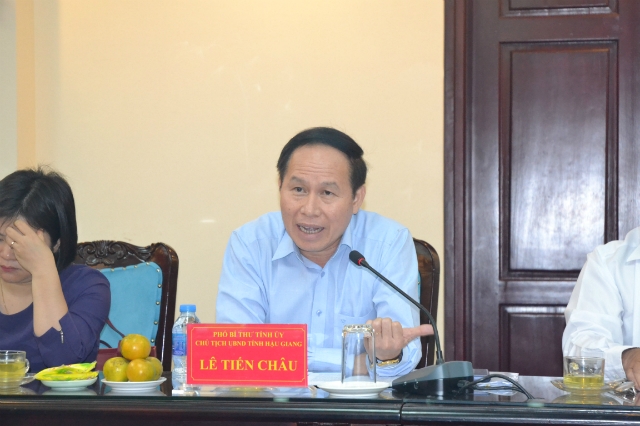 Ông Lê Tiến Châu - Chủ tịch UBND tỉnh Hậu Giang