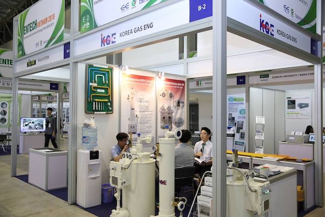 Triển lãm quốc tế Công nghệ môi trường, Năng lượng và Sản phẩm sinh thái thu hút nhiều doanh nghiệp tham gia