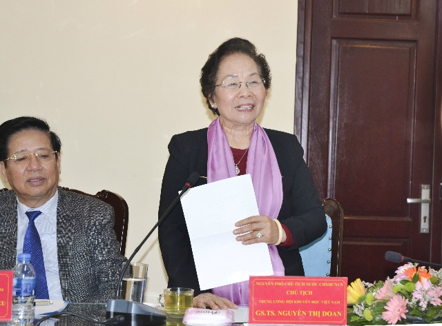 Chủ tịch Trung ương Hội Khuyến học Việt Nam Nguyễn Thị Doan