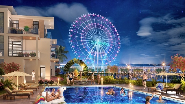 Khu vui chơi Vòng quay mặt trời là điểm nhấn hấp dẫn tại FLC Galaxy Park