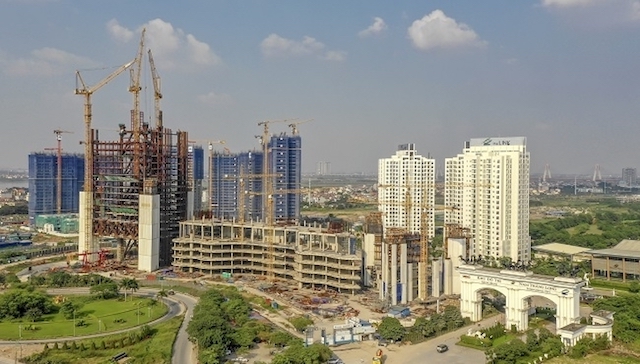 Dự án đầu tư xây dựng Tòa nhà Trụ sở chính VietinBank đang xây dựng tại Khu đô thị Ciputra (Nguồn: Internet)