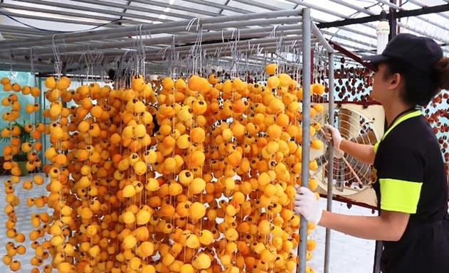 Sản phẩm hồng treo sấy gió của HTX