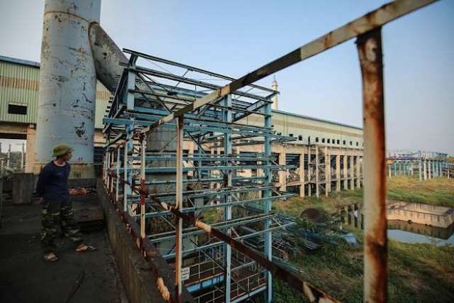 Khu vực nhà máy mở rộng hoang hóa bao năm, nay vẫn chờ phương án xử lý cuối cùng được thực hiện (Ảnh: Internet)