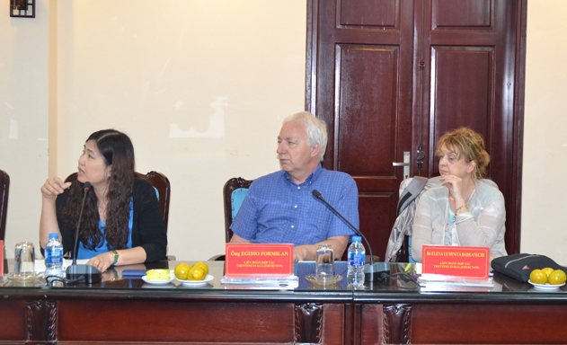 Ông Egidio Formilan - Đại diện Liên đoàn hợp tác Trentino