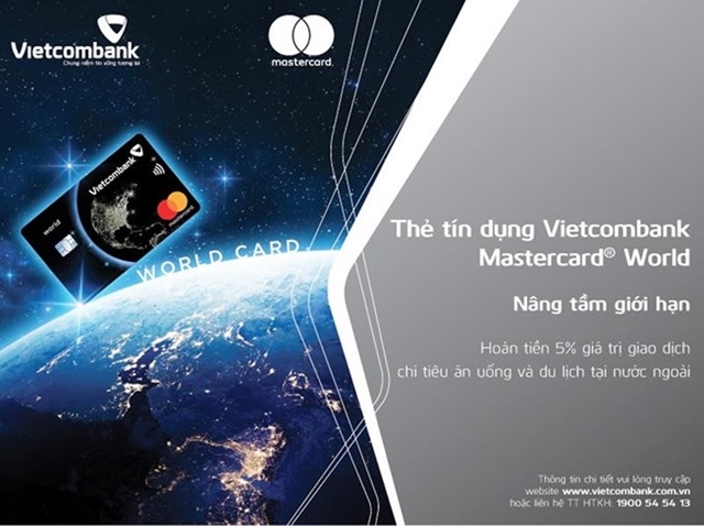 Thẻ tín dụng quốc tế Vietcombank Mastercard World