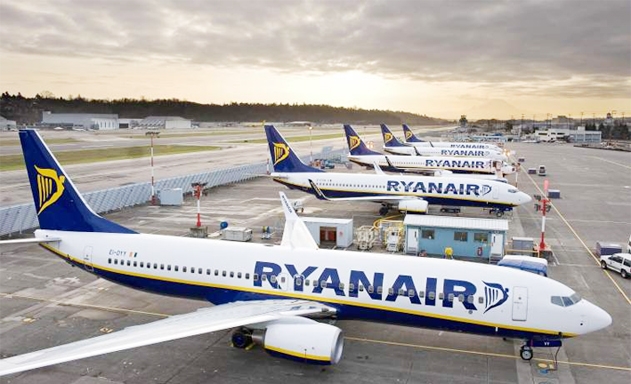 Ryanair đứng thứ chín trong danh sách những đơn vị gây ô nhiễm hàng đầu châu Âu