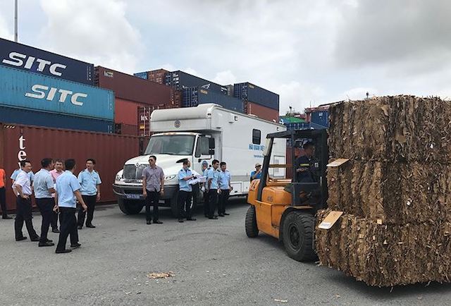 Phế liệu tồn đọng tại cảng Hải Phòng (Ảnh Internet)