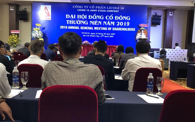 Licogi 16 hoãn trình cổ đông phương án tăng vốn điều lệ thêm 300 tỷ đồng