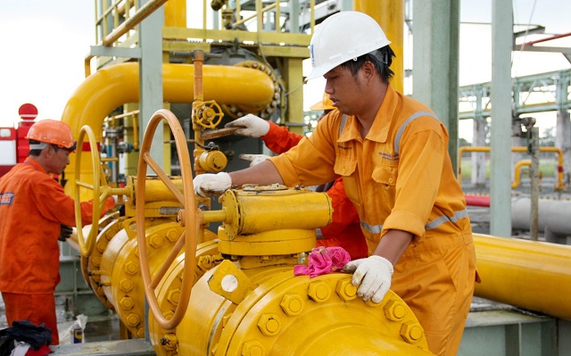 GAS là cổ phiếu dầu khí hiếm hoi giữ được đà tích cực trong phiên 17/4