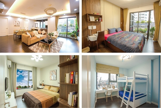 Thiết kế tối ưu giúp các phòng trong mỗi căn hộ tại Imperia Sky Garden đều có cửa số lớn đón ánh sáng mặt trời