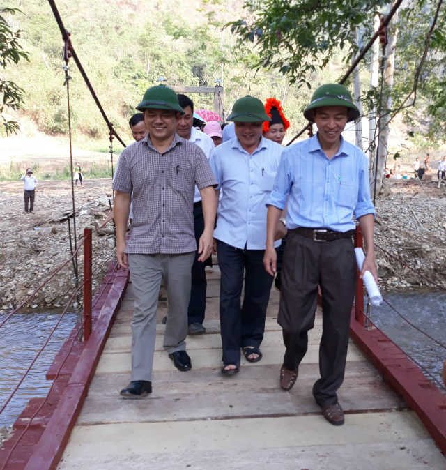 Công trình cầu treo dân sinh bản Púng Bửa