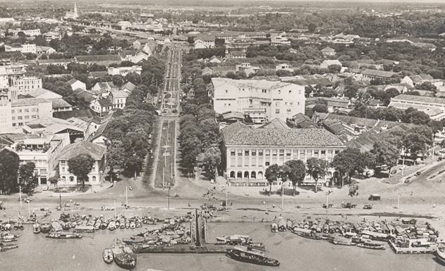 Một góc Sài Gòn xưa với cảnh trên bến dưới thuyền