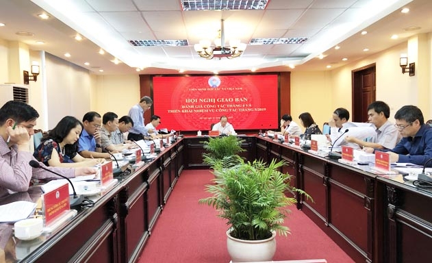 Liên minh HTX Việt Nam đã tổ chức hội nghị giao ban đánh giá kết quả thực hiện nhiệm vụ công tác tháng 4/2019 và triển khai nhiệm vụ, công tác tháng 5