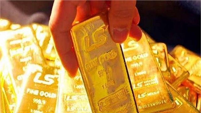 Mở đầu phiên giao dịch sáng 6/5, giá vàng trong nước tăng từ 80.000-110.000 đồng/lượng, giá vàng thế giới tăng 13,6 USD/oz.(Ảnh Internet)