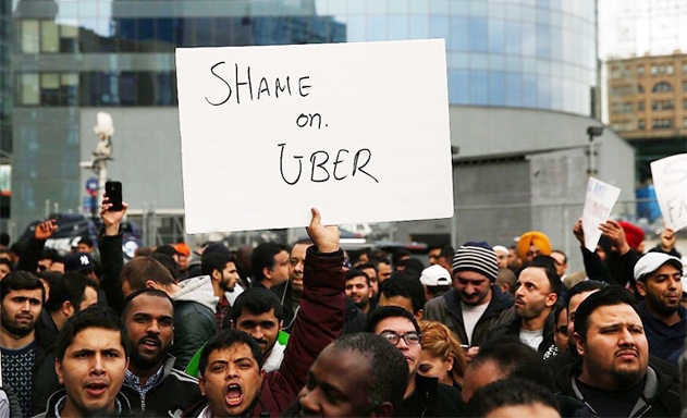 Tài xế công nghệ đồng loạt biểu tình trước ngày Uber IPO