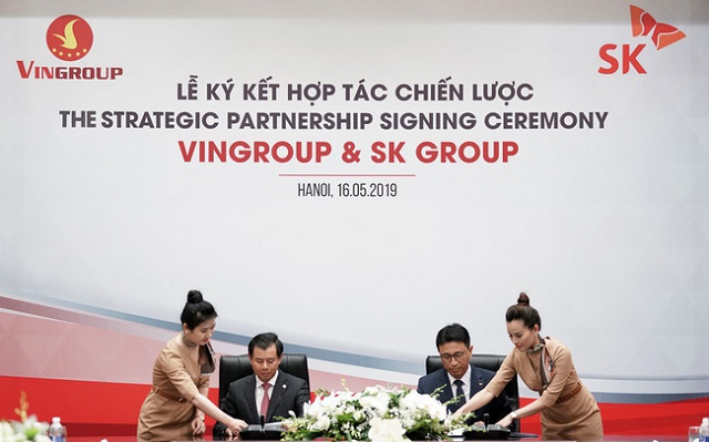SK Group sẽ là cổ đông nước ngoài lớn nhất nắm giữ 6% vốn điều lệ của Vingroup