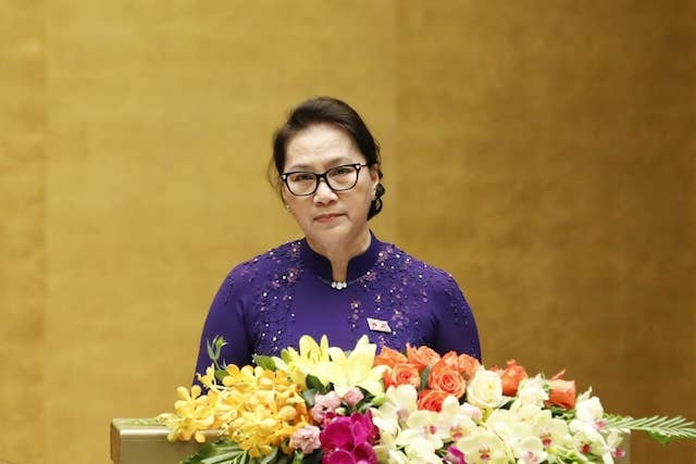 Chủ tịch Quốc hội Nguyễn Thị Kim Ngân phát biểu khai mạc kỳ họp thứ 7, Quốc hội khóa XIV