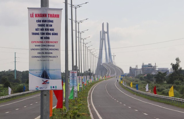Khánh thành cầu Vàm Cống bắc qua sông Hậu (Ảnh Internet)