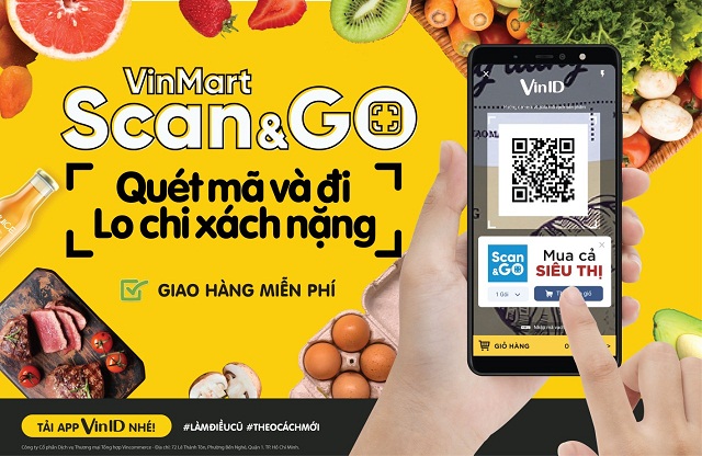 Công nghệ mua hàng từ xa Scan & Go giúp khách hàng có thể mua sắm tiện lợi mọi lúc mọi nơi