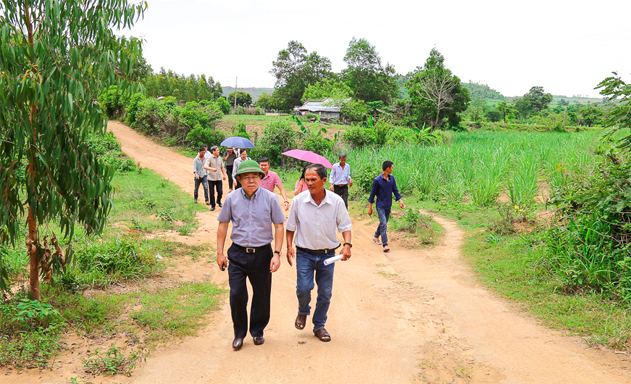 Chủ tịch Nguyễn Ngọc Bảo trong chuyến làm việc