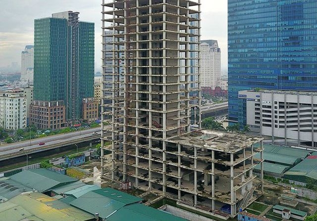 Dự án nghìn tỷ bỏ hoang của Vicem tại khu đất vàng đường Phạm Hùng, quận Cầu Giấy (Ảnh: Internet)