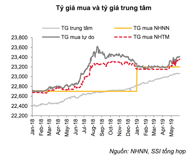 Biến động tỷ giá USD/VND qua các tháng